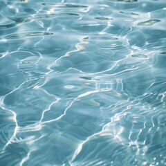 Naklejka premium Close Up of Water in a Pool