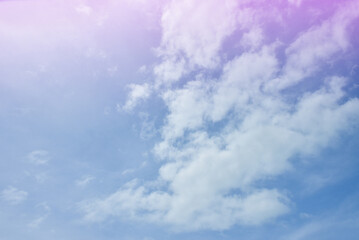 Pastel Colorful sky and cloud white. Beautiful afternoon bule sky and cloud white. 