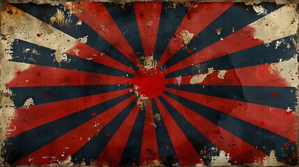 Vintage distressed starburst pattern
