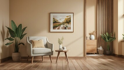 living room with floor
