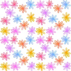 seamless pattern with flowers