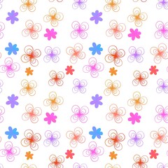 seamless pattern with flowers