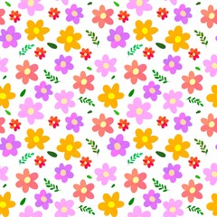 seamless pattern of flowers 