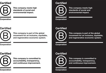B Corp Systems with taglines