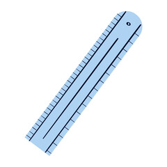Ruler handdrawn icon