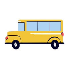 School Bus handdrawn icon