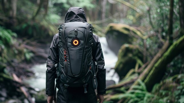 Smart Hiking Backpack with GPS Navigation and Emergency Beacon, Exploring the Great Outdoors with Confidence