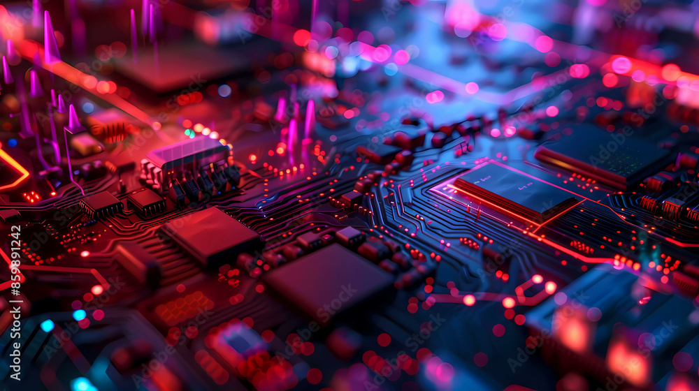 Poster technology internet network high speed. abstract digital futuristic circuit, cyber science tech, inn