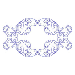 Corner Frame Vintage . Suitable for wedding invitation cards