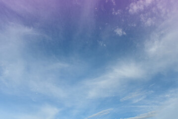 Pastel Colorful sky and cloud white. Beautiful afternoon bule sky and cloud white