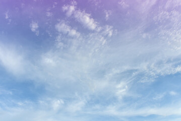 Pastel Colorful sky and cloud white. Beautiful afternoon bule sky and cloud white