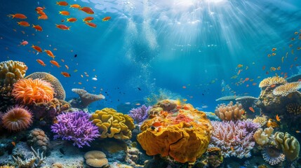 Coral reefs, vibrant underwater ecosystems, depend on clear, warm water and are home to a stunning diversity of marine life.