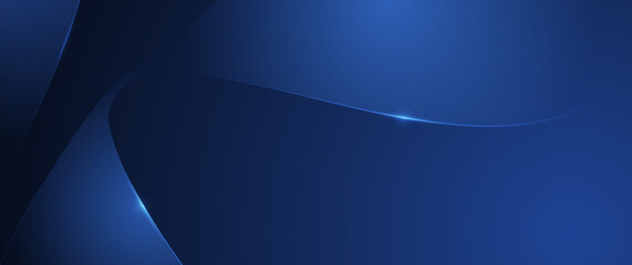 Vector abstract dynamic geometric shape, wave flow line, light effect, and texture on blue gradient color for wallpaper, template banner. Illustration modern graphic design for futuristic background © nongkran_ch