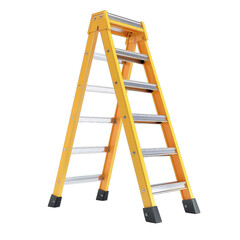 ladder clipart, electrician item, , aluminum, isolated on white background