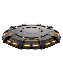 spaceship landing pad clipart, spaceship item, , marked, isolated on white background