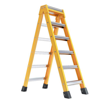 ladder clipart, electrician item, , aluminum, isolated on white background