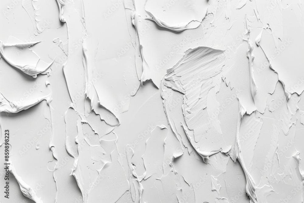 Poster artistic background made with layered white paper scraps. torn texture abstract concept.