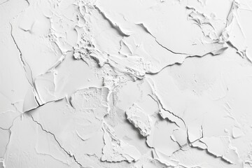 Obraz premium Abstract collage of layered and torn white paper pieces. Textural and minimal artwork.