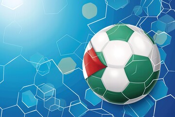 Soccer Ball On Turf In Front Of Soccer Goal