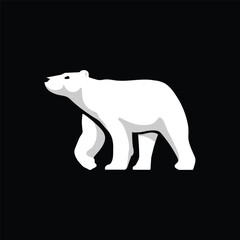 simple polar bear animal vector