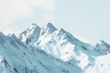 Snow mountain scenery background picture