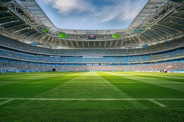 Football stadium,Empty sports stadium. illustration image.
