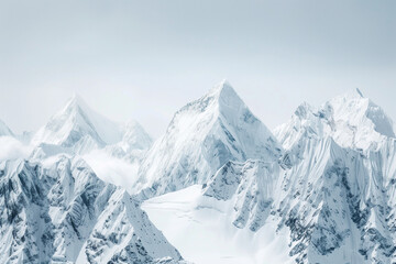 Obraz premium Snow mountain scenery background picture