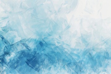 Obraz premium Elegant abstract painting in blue and white