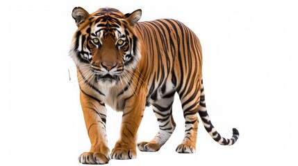 Obraz premium Majestic Tiger Portrait with Striking Stripes