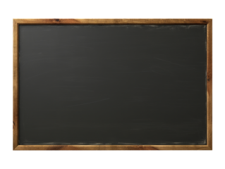 blank blackboard isolated