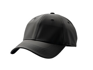 black baseball cap isolated