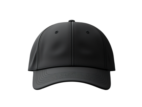 black baseball cap isolated