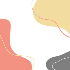 Abstract blob background, Modern blob business card design, thank you card, modern background for banner concept.