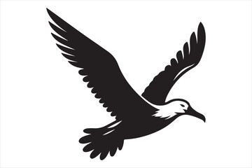 Obraz premium Albatross Vector silhouette image