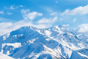 Obraz premium Snow-Covered Mountain Landscape