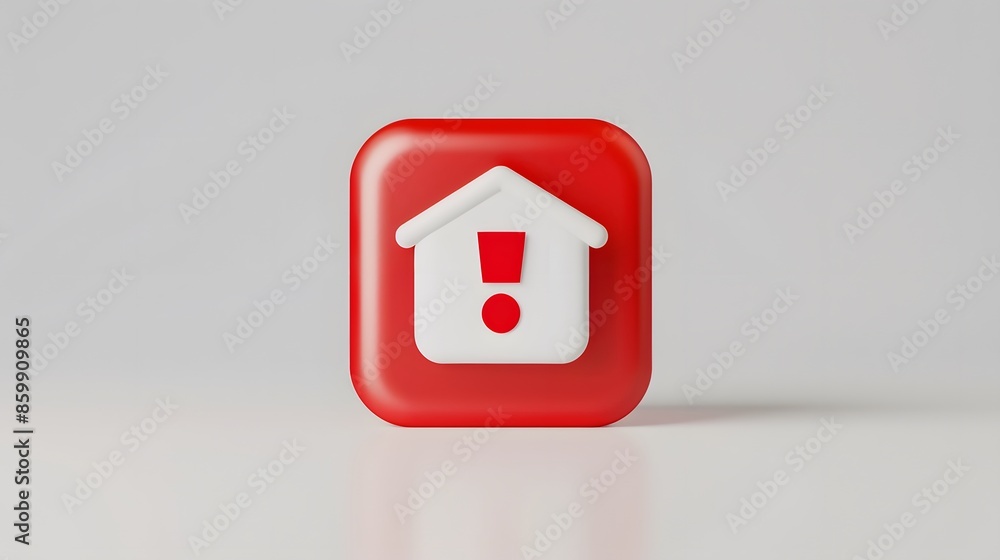 Poster upload icon, upload 3d button. upload symbol on white background - 3d rendering