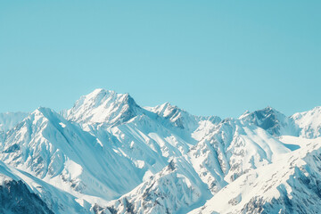 Obraz premium Snowy Mountain Landscape