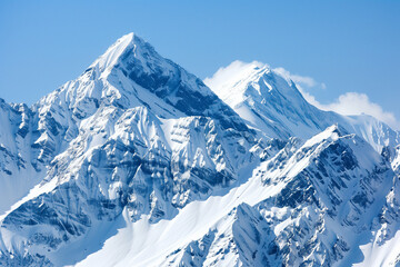 Obraz premium Snowy Mountain Landscape
