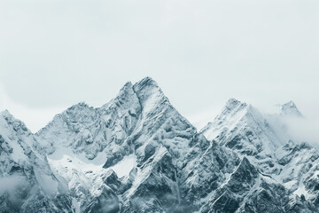 Obraz premium Snowy Mountain Landscape