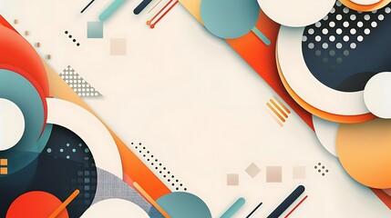 Obraz premium A professional template with overlapping shapes and ample space for text.