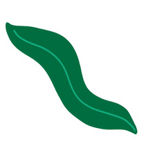 green leaf cute abstract art