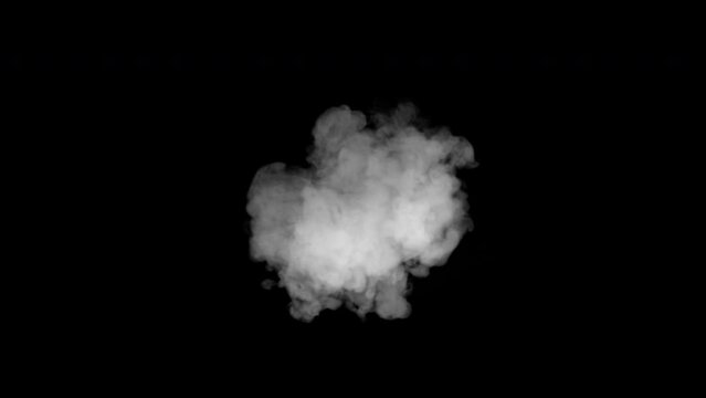 Real Steam&Smoke from the center at 4K #04