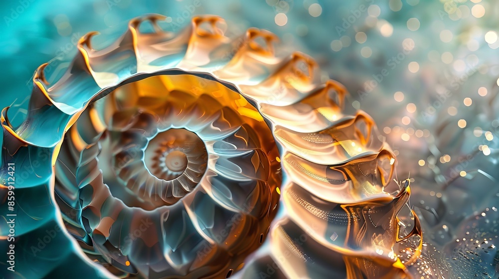 Poster geometric patterns are found in nature, from the hexagonal cells of a honeycomb to the spirals of a 