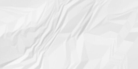 Old rough crumple creased blank surface white paper background. vector blank retro wrinkled grunge empty texture.