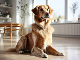 golden retriever portrait