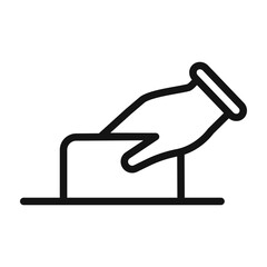 Voting Ballot Box Icon Perfect for Election and Polling Illustrations