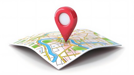 Mark location. Locate pin gps map. Realistic 3d design In plastic cartoon style. Icon isolated on white background. Vector illustration