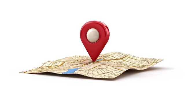 Mark location. Locate pin gps map. Realistic 3d design In plastic cartoon style. Icon isolated on white background. Vector illustration