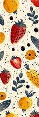 Abstract Fruit Pattern