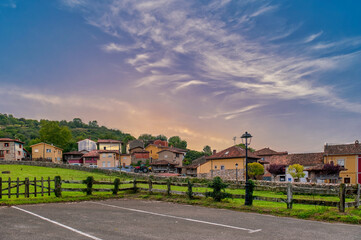 Naklejka premium Villanueva is a parish in the municipality of Cangas de Onis, in the Principality of Asturias. Spain